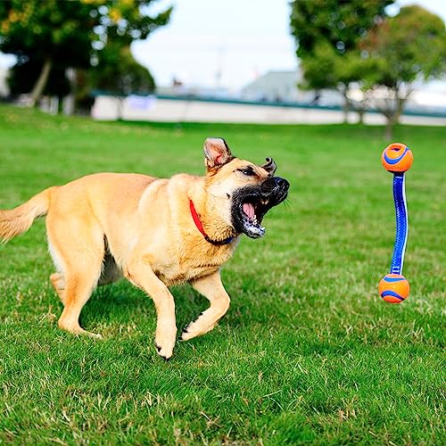 Chuckit! Duo Tug Dog Toy with Rubber Balls