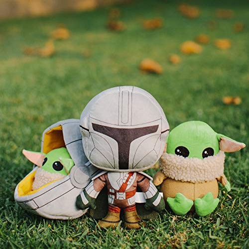 Mandalorian Baby Yoda Dog Toy, Plush Squeaker, All Breeds