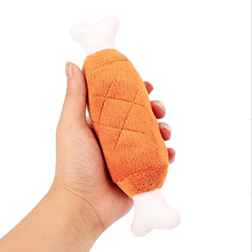 Emwel Squeaky Plush Puppy Toy Set for Small Dogs