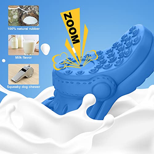 Indestructible Squeaky Dog Toy with Milk Flavor