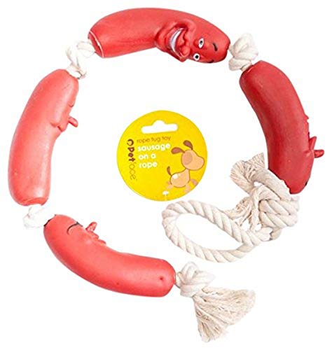 Petface Red Sausage Rope Dog Toy