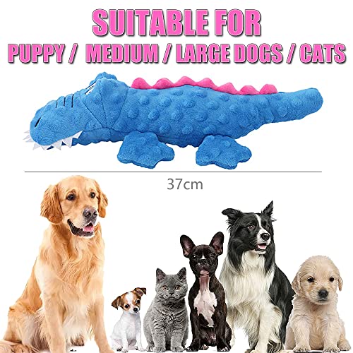 Crocodile Plush Squeaky Dog Toy for Large Dogs
