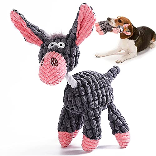 Plush Squeaky Donkey Dog Toys for Small/Medium Dogs