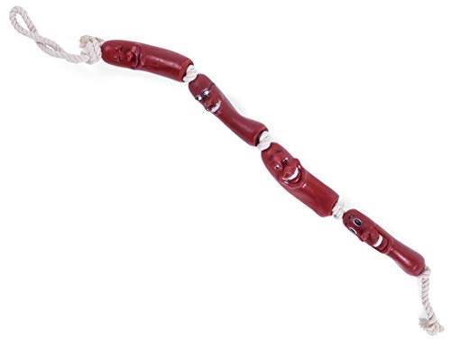 Petface Red Sausage Rope Dog Toy