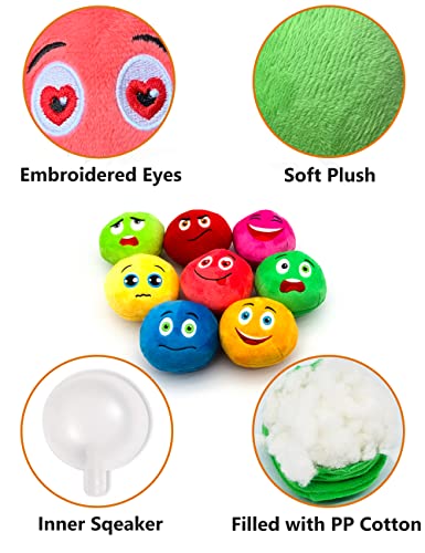 Dog Toys, Soft Plush Chew Balls, Interactive Fetch