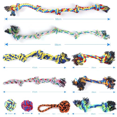 Indestructible Dog Rope Toy Pack for Aggressive Chewers