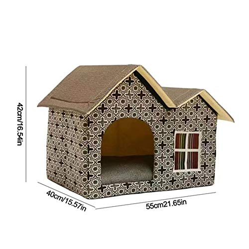 Ruixf Waterproof Indoor/Outdoor Foldable Dog Kennel 55x40x42cm