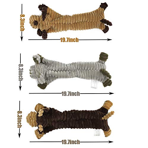 Squeaky Indestructible Dog Toys Bundle for Large and Small Dogs