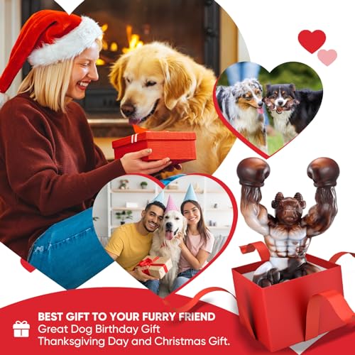 Zinbo Tough Dog Toys for Aggressive Chewers (Dark Brown)