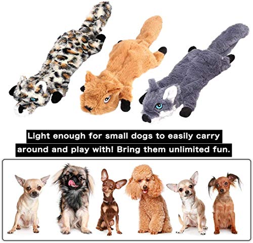 Newthinking Squeaky Dog Toys 5 Pack Plush for Dogs