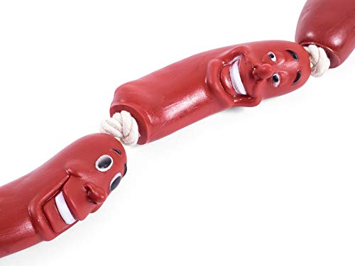 Petface Red Sausage Rope Dog Toy
