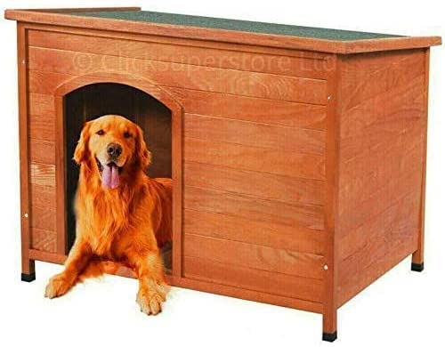 Brown Wooden Outdoor Dog Kennel with Removable Floor