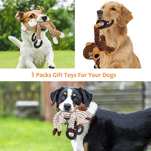 Bojafa Durable Squeaky Dog Toys Bundle for Dogs