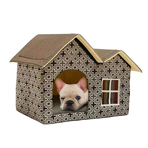 Ruixf Waterproof Indoor/Outdoor Foldable Dog Kennel 55x40x42cm