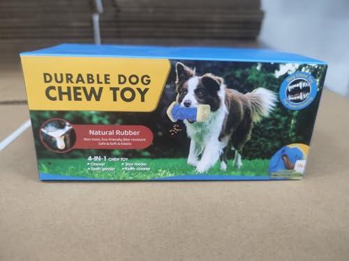 Indestructible Squeaky Dog Toy with Milk Flavor