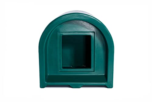 Durable Outdoor Dog House in Dark Green Color