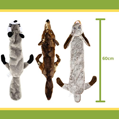 5-Pack Nature's Buddy Plush Squeaky Dog Toys