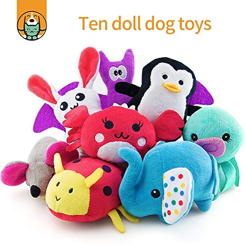 Soft Squeaky Dog Toys for Small - Medium Dogs