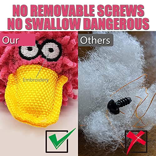 Squeaky Duck Plush Dog Toys for All Dogs