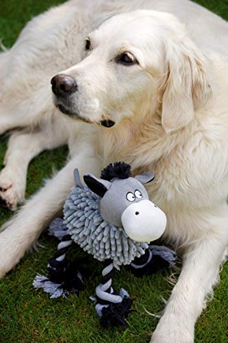 Petface Noodle Donkey Plush Dog Toy Farmyard Buddies