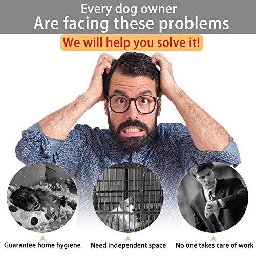 42" Heavy Duty Dog Crate Indoor/Outdoor Metal Kennel