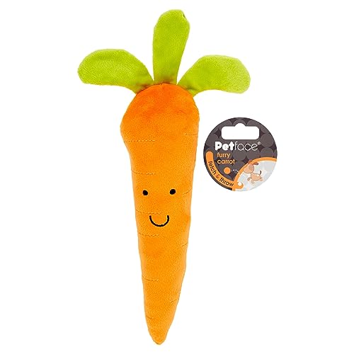 Petface Fluffy Carrot Dog Toy