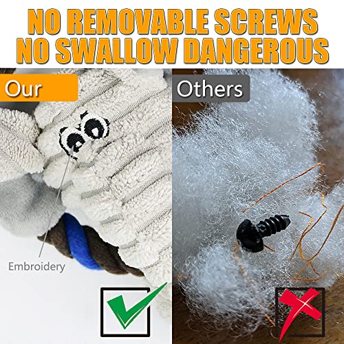 Elephant Plush Squeaky Dog Rope Toy