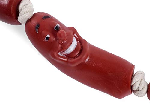 Petface Red Sausage Rope Dog Toy