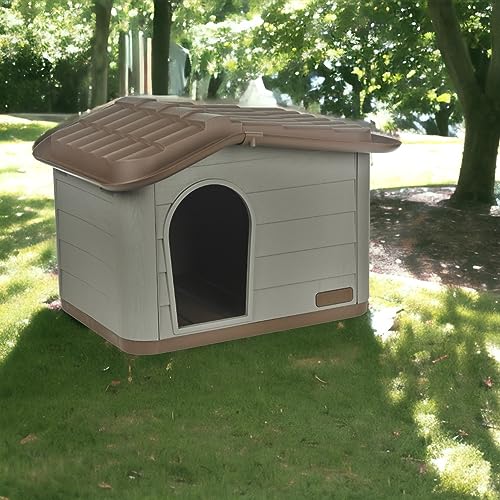 Heavy Duty Plastic Dog House Kennel Shelter (Small/Large)