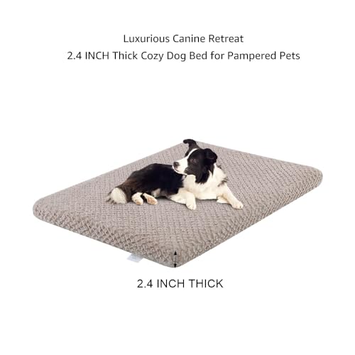 Unipaws Wooden Dog Crate with Bed, Tray, End Table