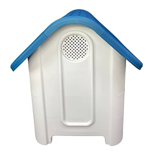 Outdoor Blue Plastic Dog Kennel Pet House Shelter