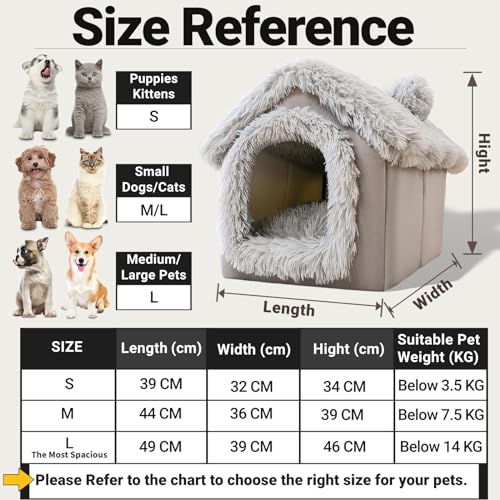 Warm and Cozy 3-in-1 Dog House, Cat Bed