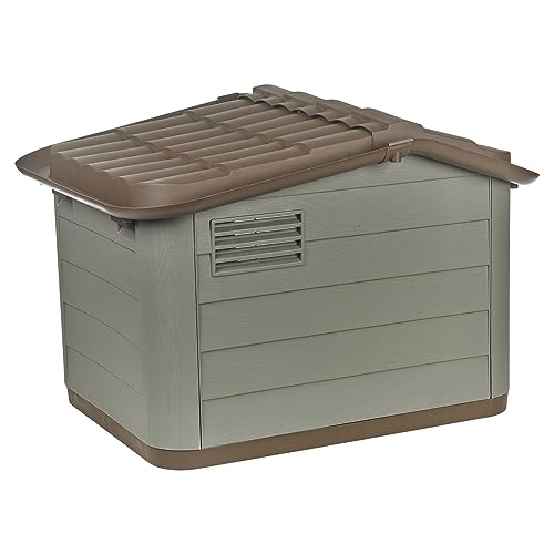 Heavy Duty Plastic Dog House Kennel Shelter (Small/Large)