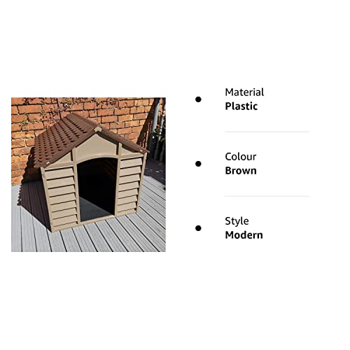 Samuel ALEXANDER Large Plastic Dog Kennel - Indoor/Outdoor