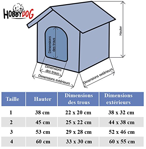 Hobbydog R4 Dog House 60 x 55 cm Black