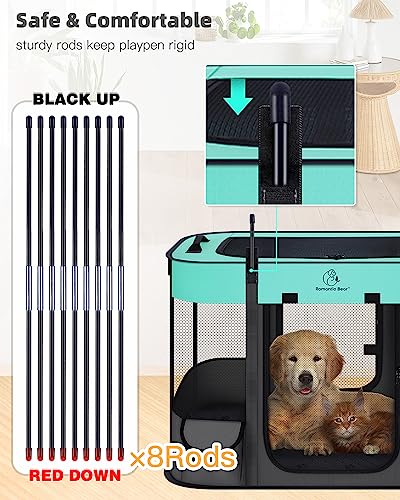 Portable Foldable Pet Playpen for Dogs and Cats