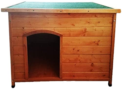 Brown Wooden Outdoor Dog Kennel with Removable Floor