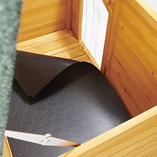 Wooden Dog House with Lift-Up Roof for Small Breeds