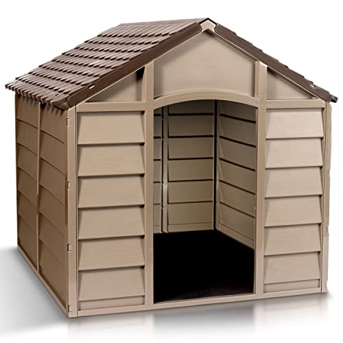 Mocha/Brown Large Dog House/Kennel by Starplast
