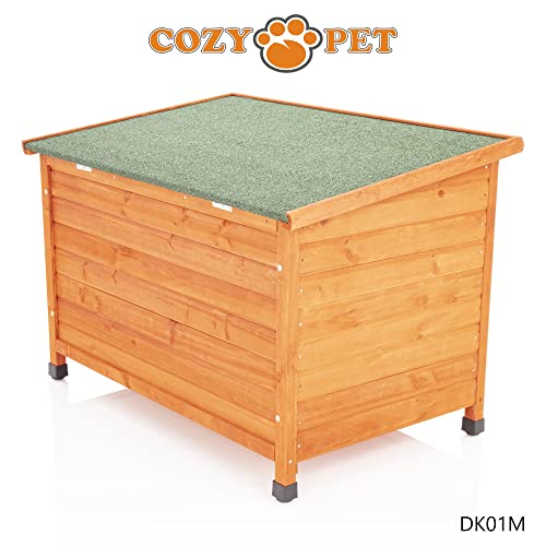 Cozy Insulated Wooden Dog Kennel - Medium Size