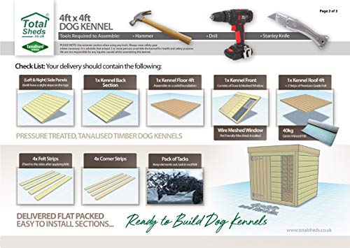 4ft x 4ft Premium Dog Kennel - Quick Delivery