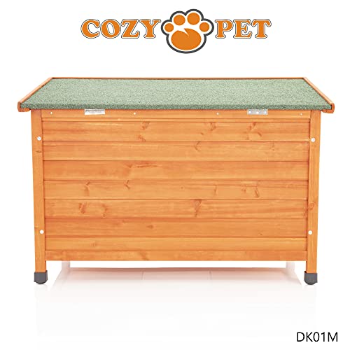 Cozy Insulated Wooden Dog Kennel - Medium Size
