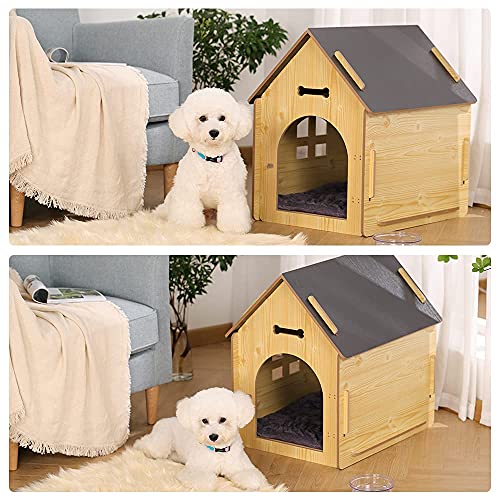 Wooden Pet House for Indoor Use, Easy Assemble