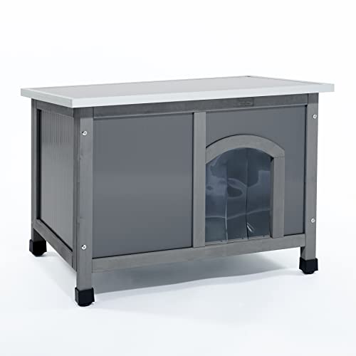 Feel Good Plastic Dog Kennel with Wooden Frame