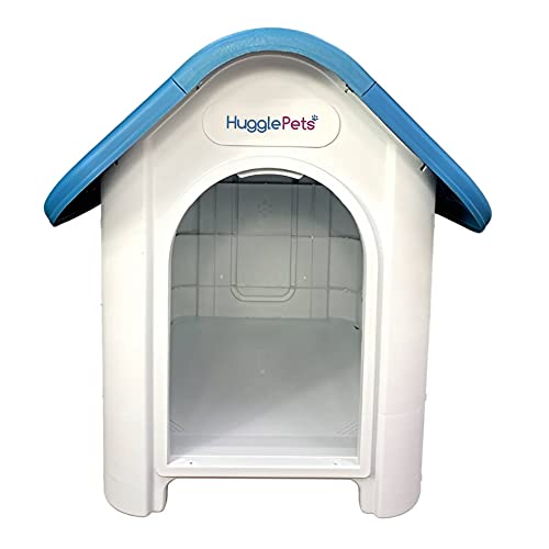 Outdoor Blue Plastic Dog Kennel Pet House Shelter