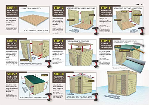 4ft x 4ft Premium Dog Kennel - Quick Delivery