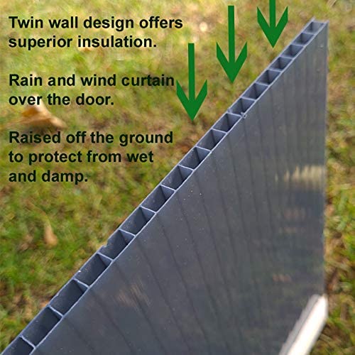 FeelGoodUK Large Twin Wall Plastic Dog Kennel