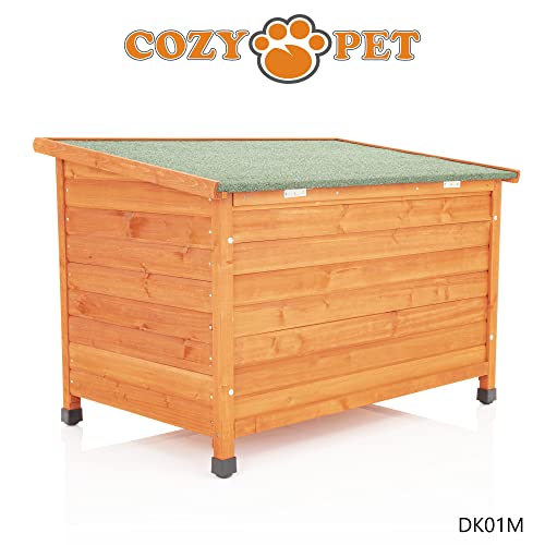 Cozy Insulated Wooden Dog Kennel - Medium Size