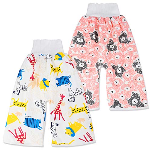 FLYISH DIRECT Waterproof Potty Training Pants Shorts 2-Pack