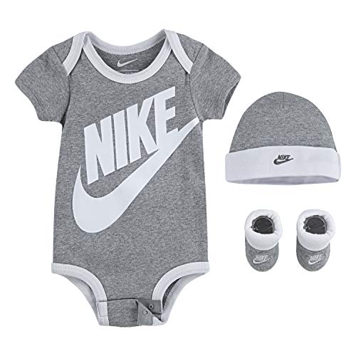 NIKE Baby Boys' 3-Piece Sportswear Set, Grey, 0-6 Months